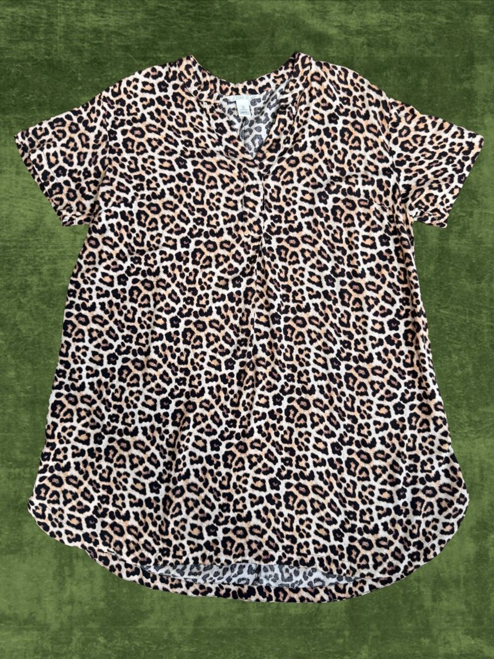 H&M Leopard Caftan Dress | Size L | Boho Lounge